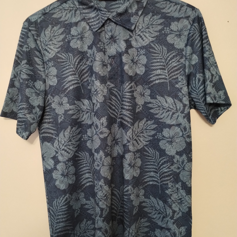 Men's Blue Floral Shirt